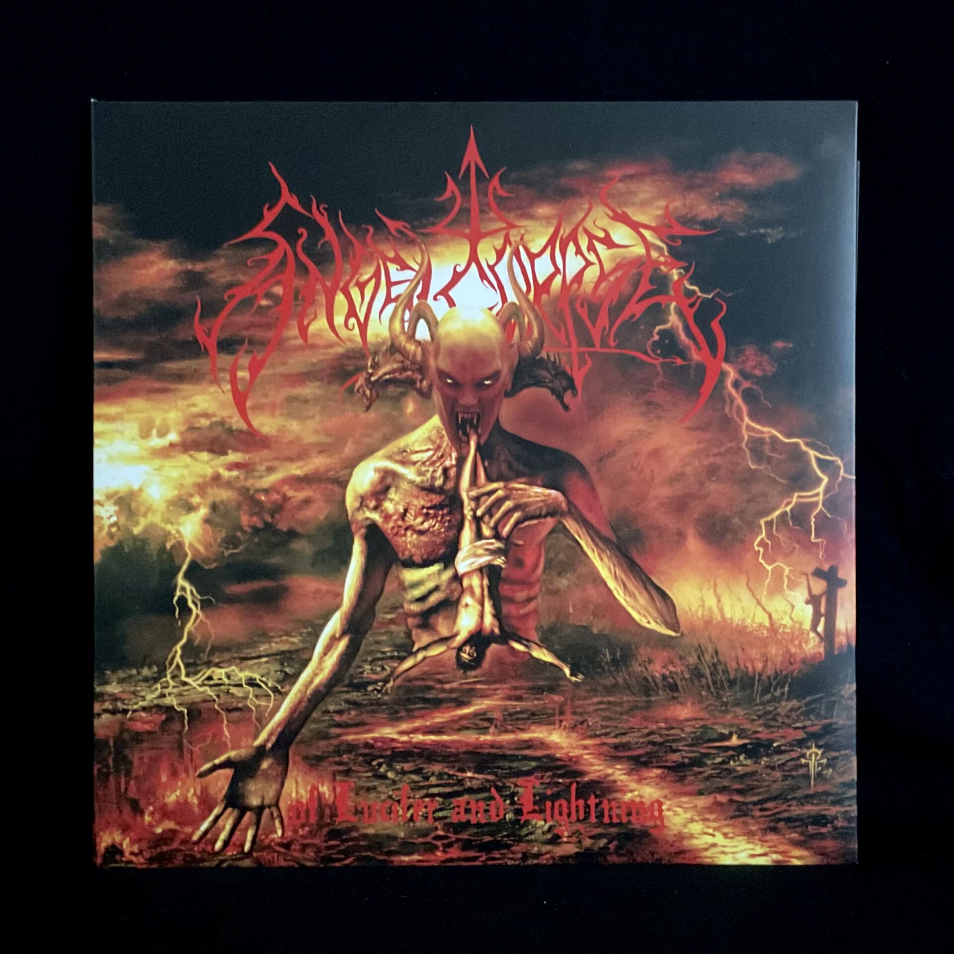 Angelcorpse-Of Lucifer And Lightning LP Marble