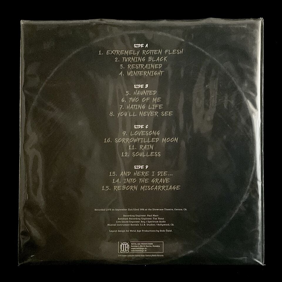 Grave-Extremely Rotten Live Double LP Gatefold