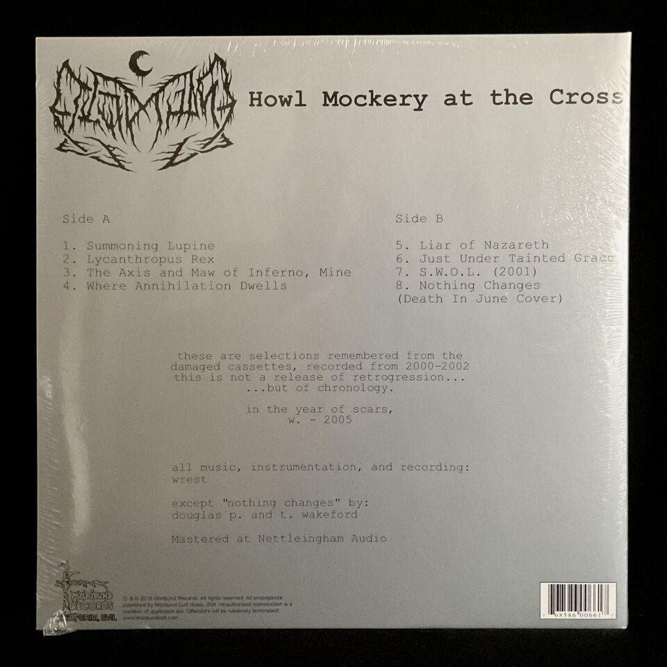 Leviathan-Howl Mockery At The Cross DOUBLE LP COLOURED