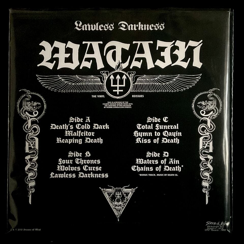 Watain-Lawless Darkness DOUBLE LP GATEFOLD COLOURED