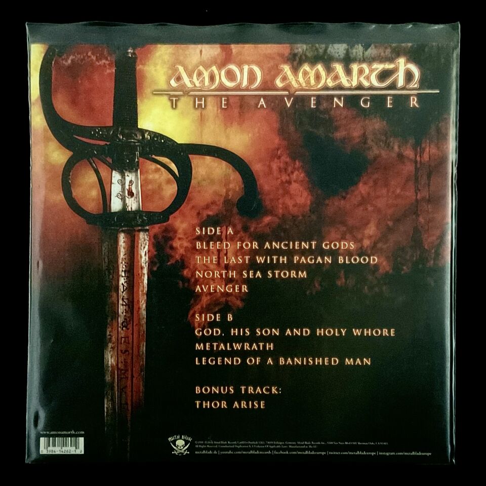 Amon Amarth-The Avenger LP BLACK  2.EL