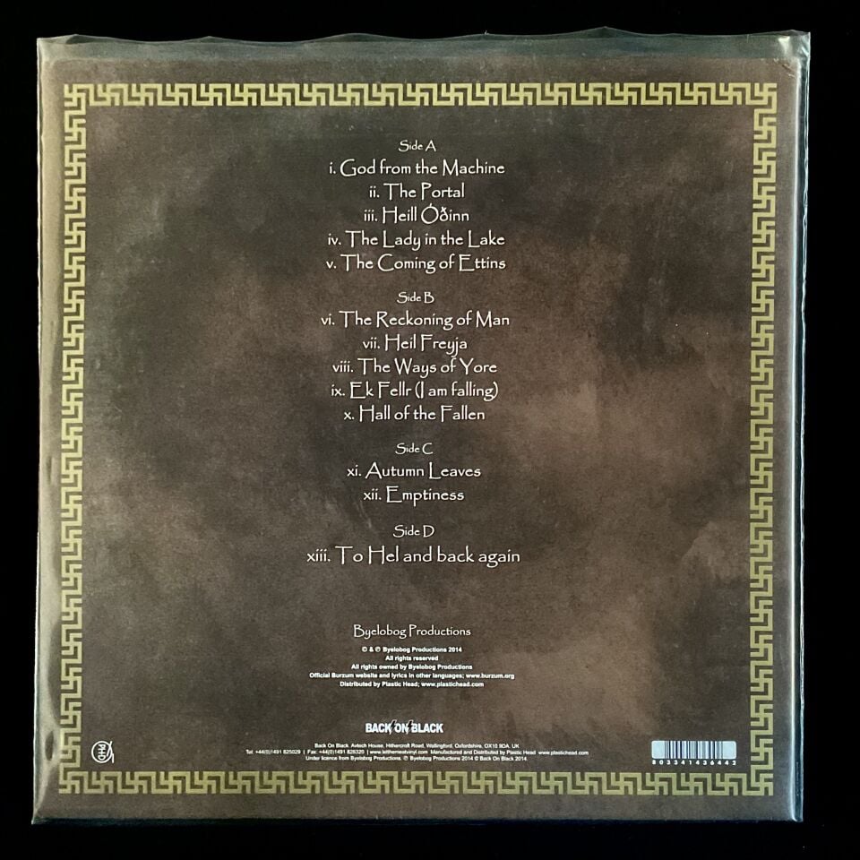 Burzum-The Ways Of Yore DOUBLE LP 2.EL