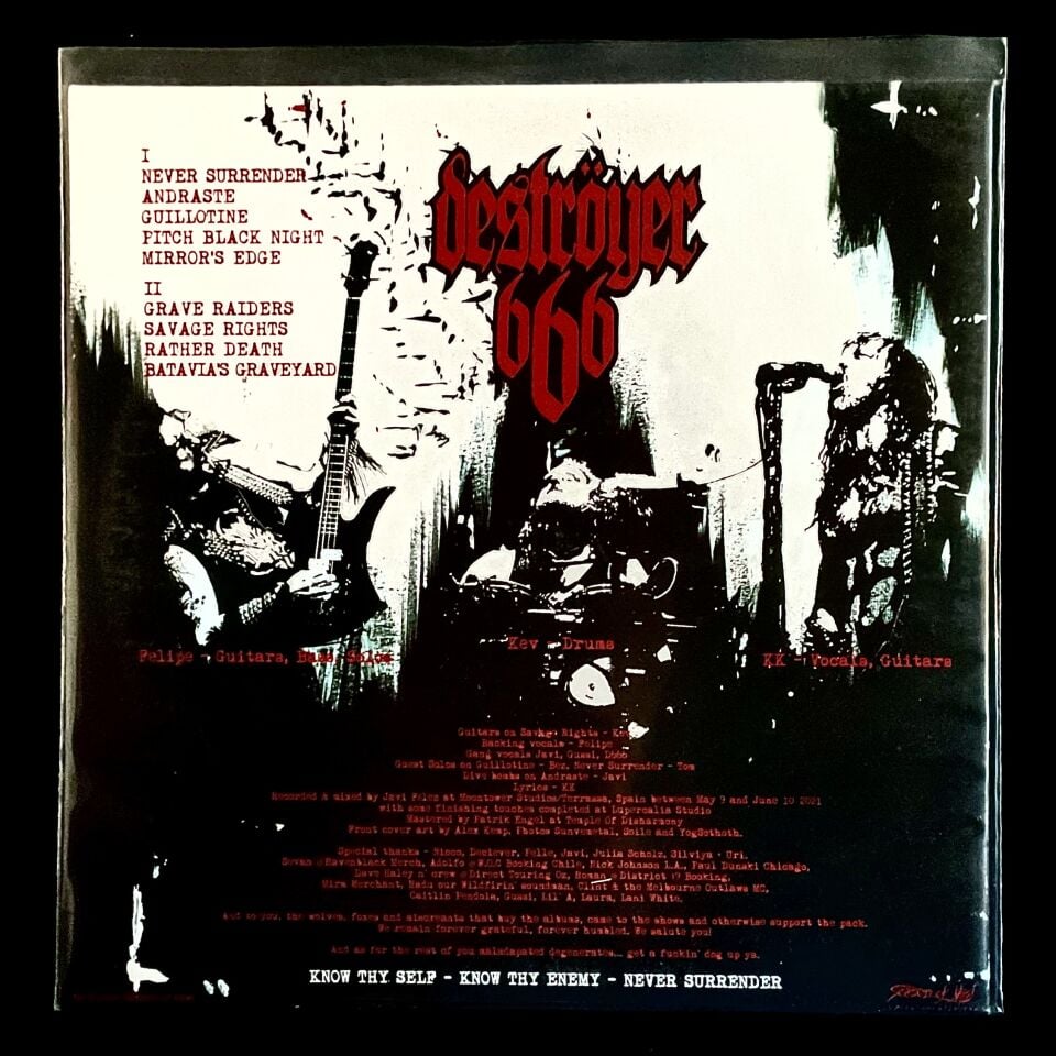 Destroyer 666-Never Surrender LP 2.EL