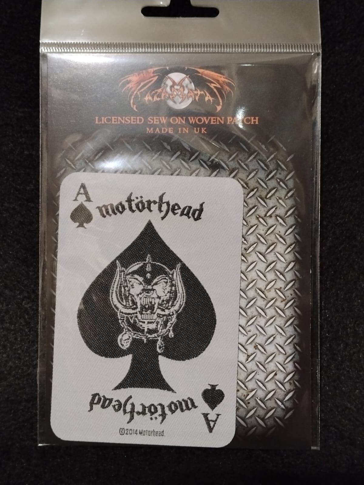 Motörhead-Ace Of Spades Card Orjinal Patch