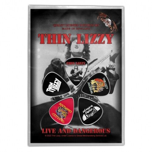 Thin Lizzy - Live and Dangerous - Guitar Pick Set 15 NİSAN 2026 DA KARGO