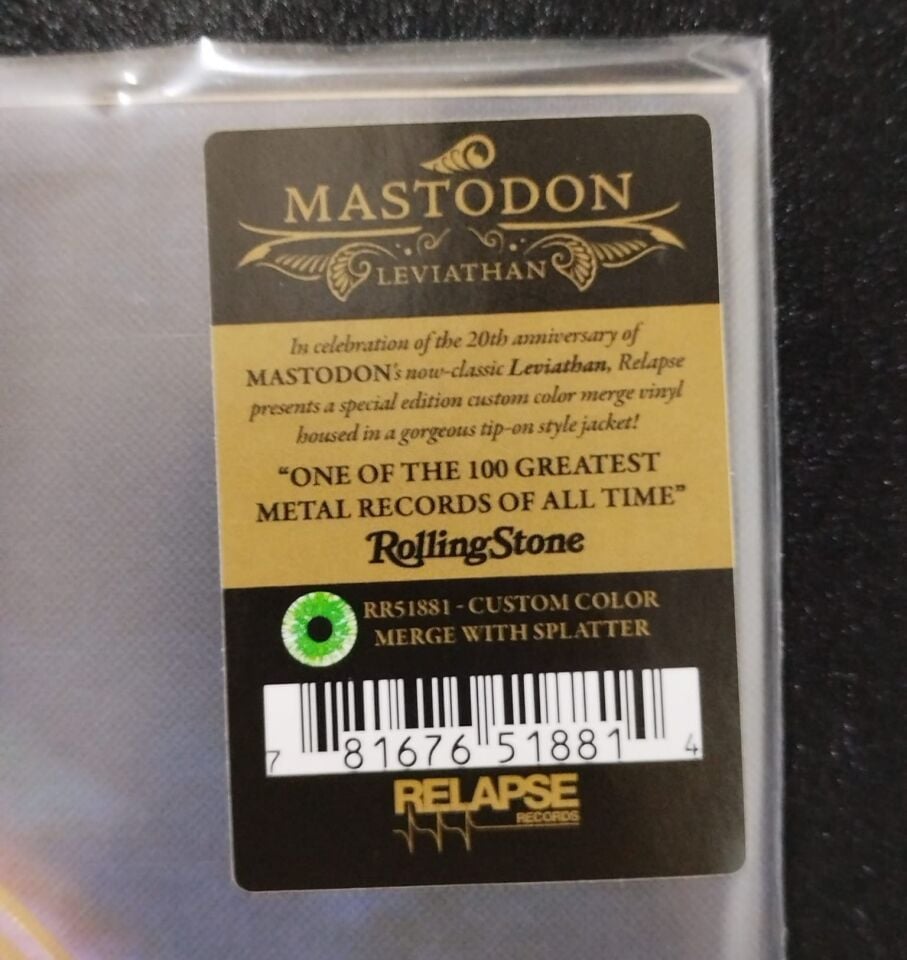 Mastodon-Leviathan LP GATEFOLD COLOURED