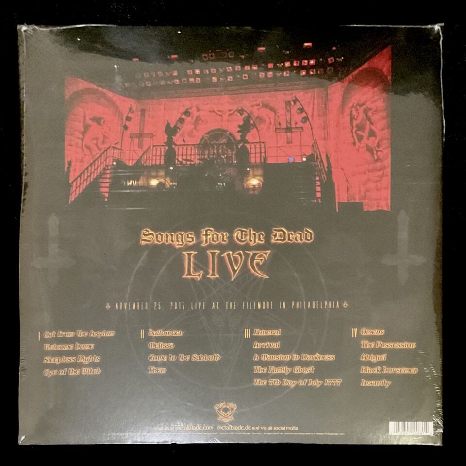 King Diamond-Songs For The Dead Live - DOUBLE LP GATEFOLD