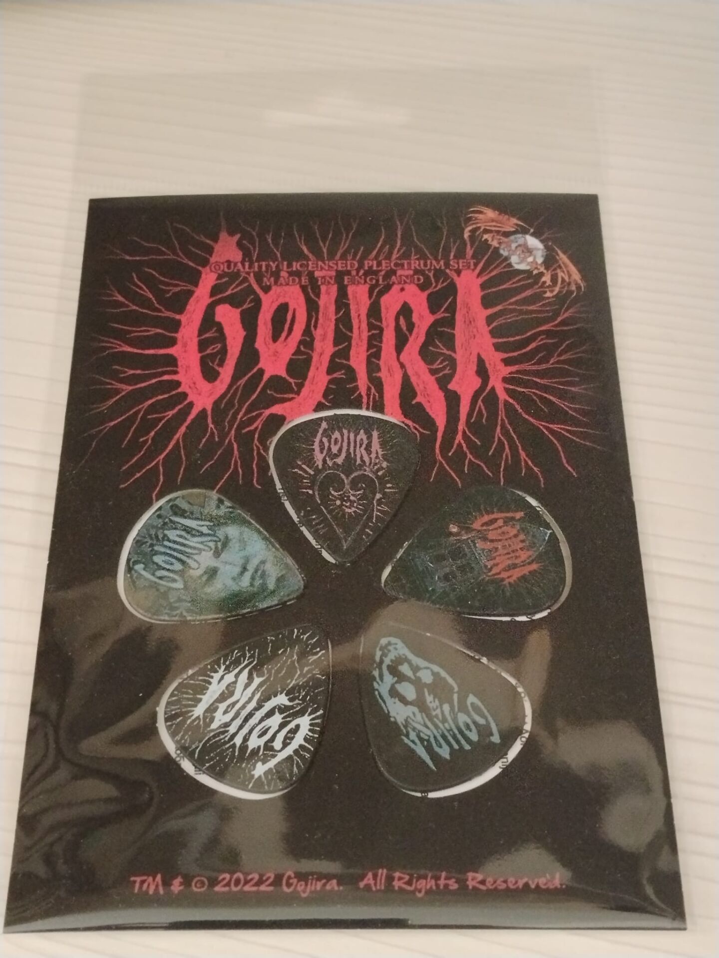 Gojira-Fortitude Guitar Pick Orjinal