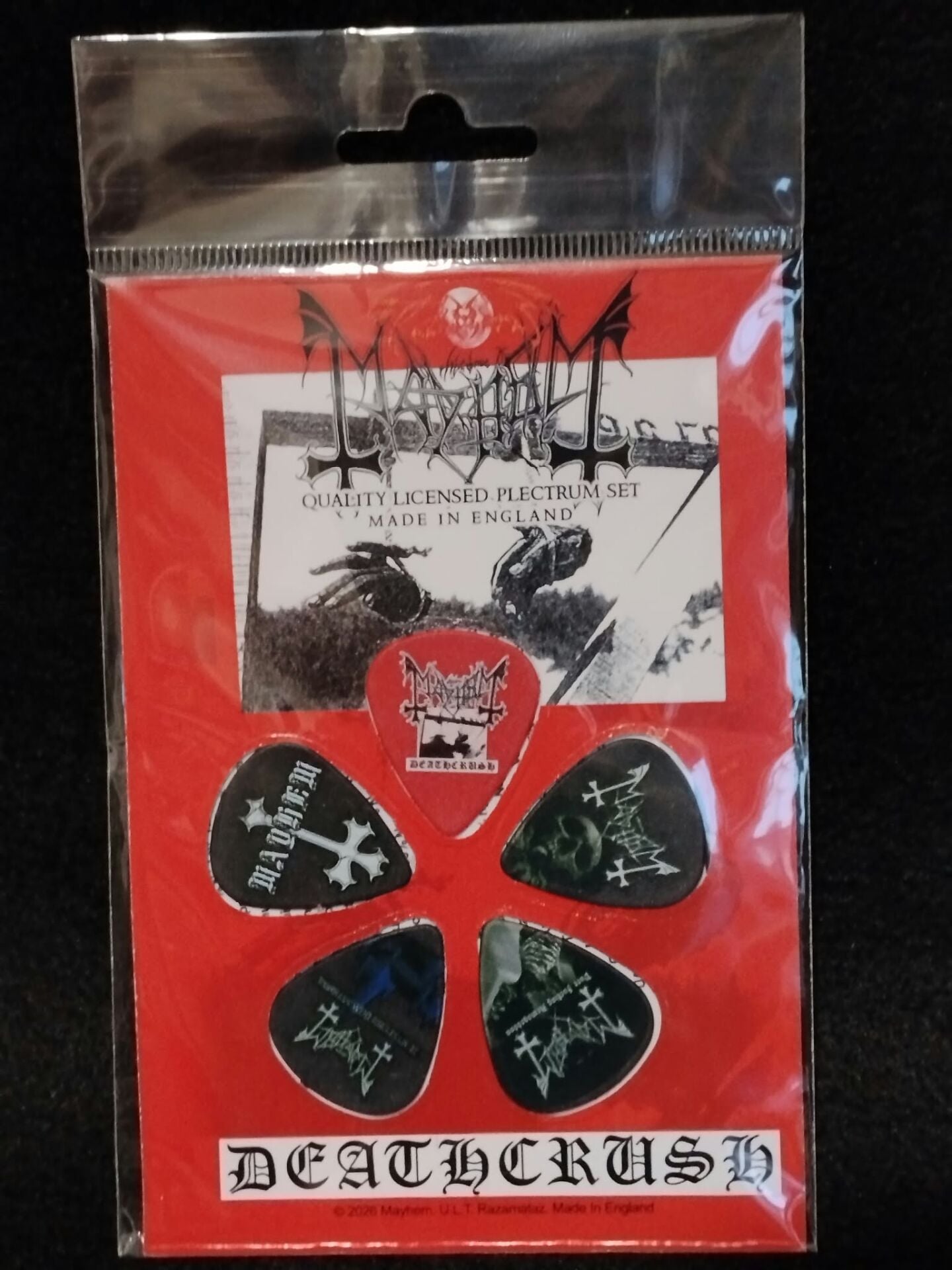 Mayhem-Deathcrush -Guitar Pick Set