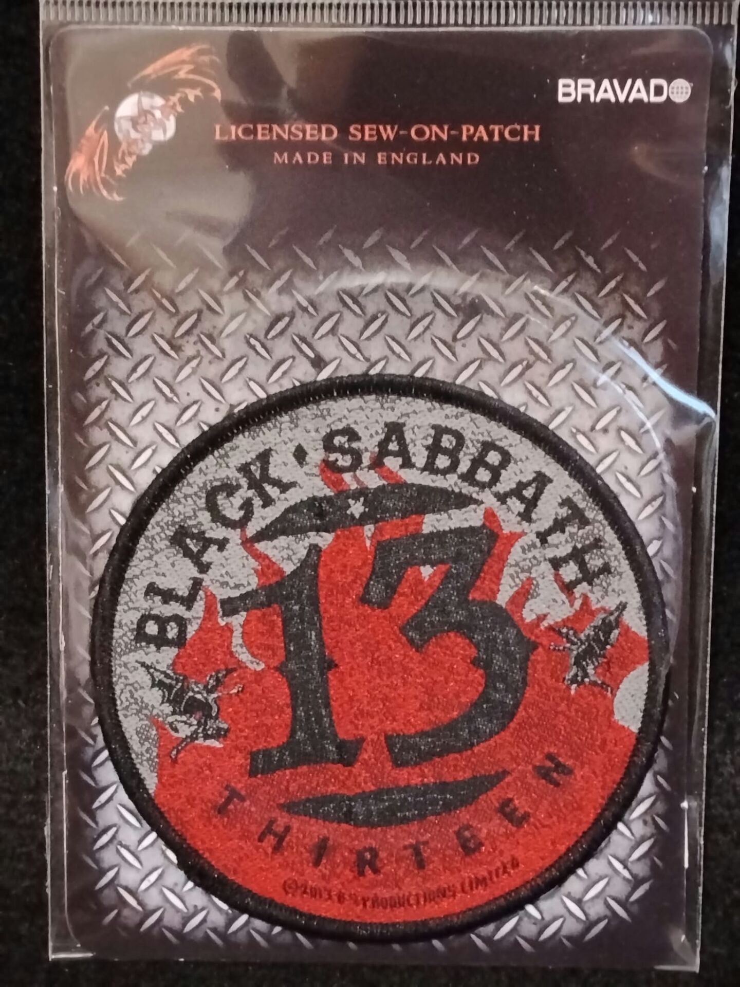 Black Sabbath-13 / Flames Circular - Patch