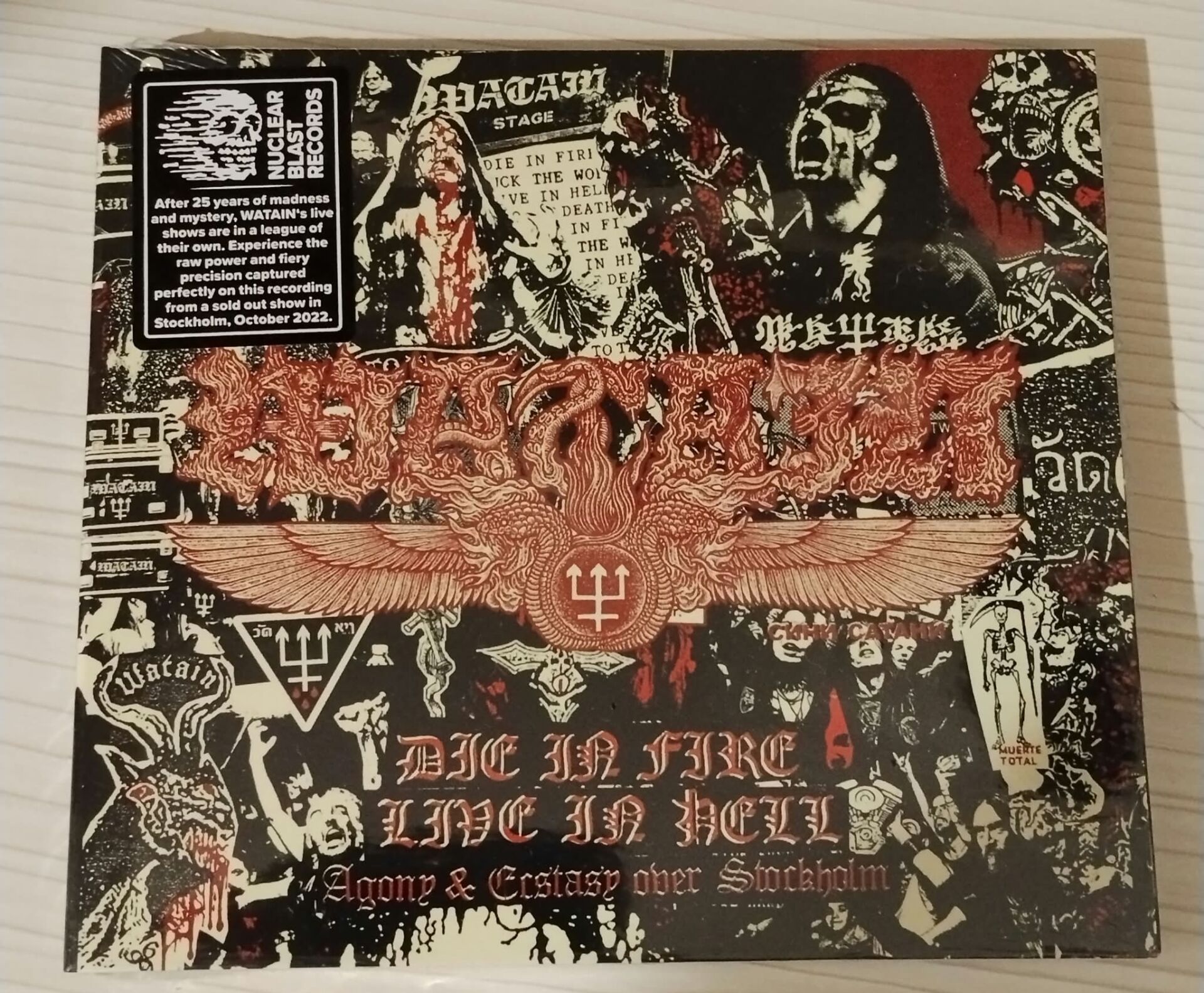 Watain-Die in Fire - Live in Hell - CD DIGIPAK